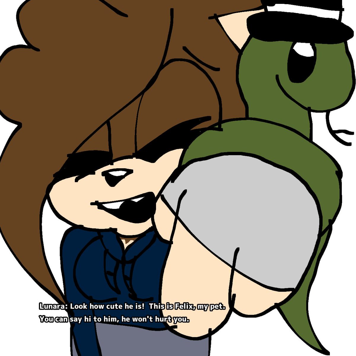 DonResponds2018's tweet photo. Let me introduce you to Félix, my adorable pet! He's so cute he even sticks out his tongue at you. I hope you enjoy this cute moment! #Félix #Pet #ComicSonic https://t.co/krgS0BAzfI