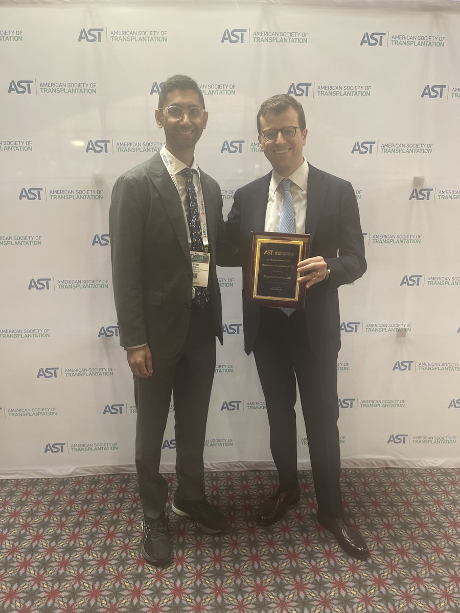 Columbia Cardiology Fellows (@columbiacardio) on Twitter photo Huge congratulations to our stellar fellow <a href="/AlbertoPinsino/">Alberto Pinsino</a> on his American Society of Transplantation grant, awarded for his work on kidney function assessment in heart transplantation candidates and recipients! #AST2024
<a href="/SMarxLab/">Steven Marx</a> #PaoloColombo #MelanaYuzefpolskaya <a href="/NirUrielMD/">Nir Uriel, MD MSc</a> Huge congratulations to our stellar fellow <a href="/AlbertoPinsino/">Alberto Pinsino</a> on his American Society of Transplantation grant, awarded for his work on kidney function assessment in heart transplantation candidates and recipients! #AST2024
<a href="/SMarxLab/">Steven Marx</a> #PaoloColombo #MelanaYuzefpolskaya <a href="/NirUrielMD/">Nir Uriel, MD MSc</a>