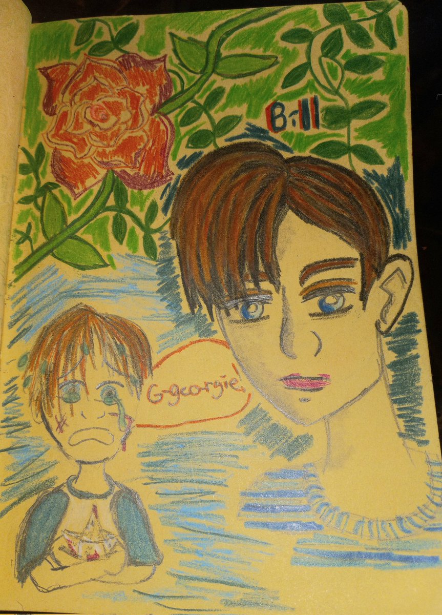 Darkcrowprince1's tweet photo. #art #myart #fanart #thelosersclub #it #stephenking #books #itchapterone #billdenbrough #mikehanlon #itmovies #horror #horrormovies https://t.co/qIzO0J89Kr