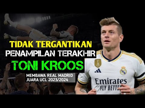 Abutik's tweet photo. PENAMPILAN TERAKHIR TONI KROOS DI MADRID BERHASIL MENJUARAI UCL 2023/2024 https://t.co/CcMkUtACoH https://t.co/RcFWtdzodu