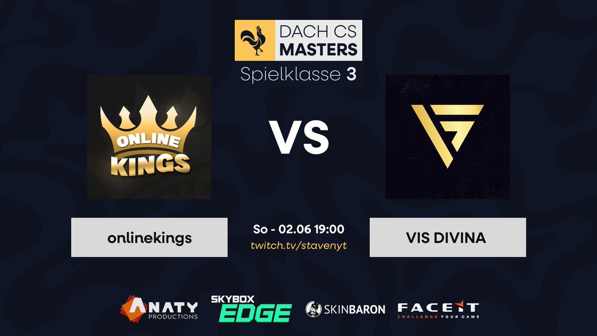 LFO Staven (@stavenyt) on Twitter photo Bin gesund deswegen haben wir heute ein Banger Match
<a href="/onlinek1ngs/">onlinekings</a> 🆚 <a href="/V1SDIVINA/">VIS DIVINA</a>
⏰ 19:00
📺 ttv/stavenyt
<a href="/dachcs/">DACH CS Masters</a> Bin gesund deswegen haben wir heute ein Banger Match
<a href="/onlinek1ngs/">onlinekings</a> 🆚 <a href="/V1SDIVINA/">VIS DIVINA</a>
⏰ 19:00
📺 ttv/stavenyt
<a href="/dachcs/">DACH CS Masters</a>