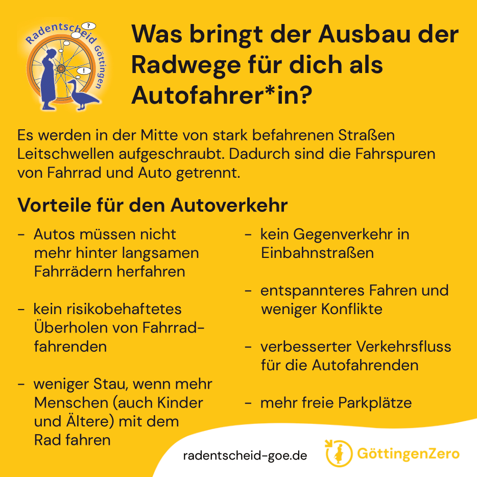 GoettingenZero's tweet photo. Wir haben Eure Fragen zum Radentscheid beantwortet!
Hier findet ihr eine Auswahl der häufigsten Fragen und Unklarheiten.
📷 Weitere FAQs unter https://t.co/8KknYppDuj 

#radentscheid #goettingenzero #Verkehrswende #nachhaltigkeit #fahrradfreundlich #göttingen #europawahl https://t.co/EDOqVAUQ3o