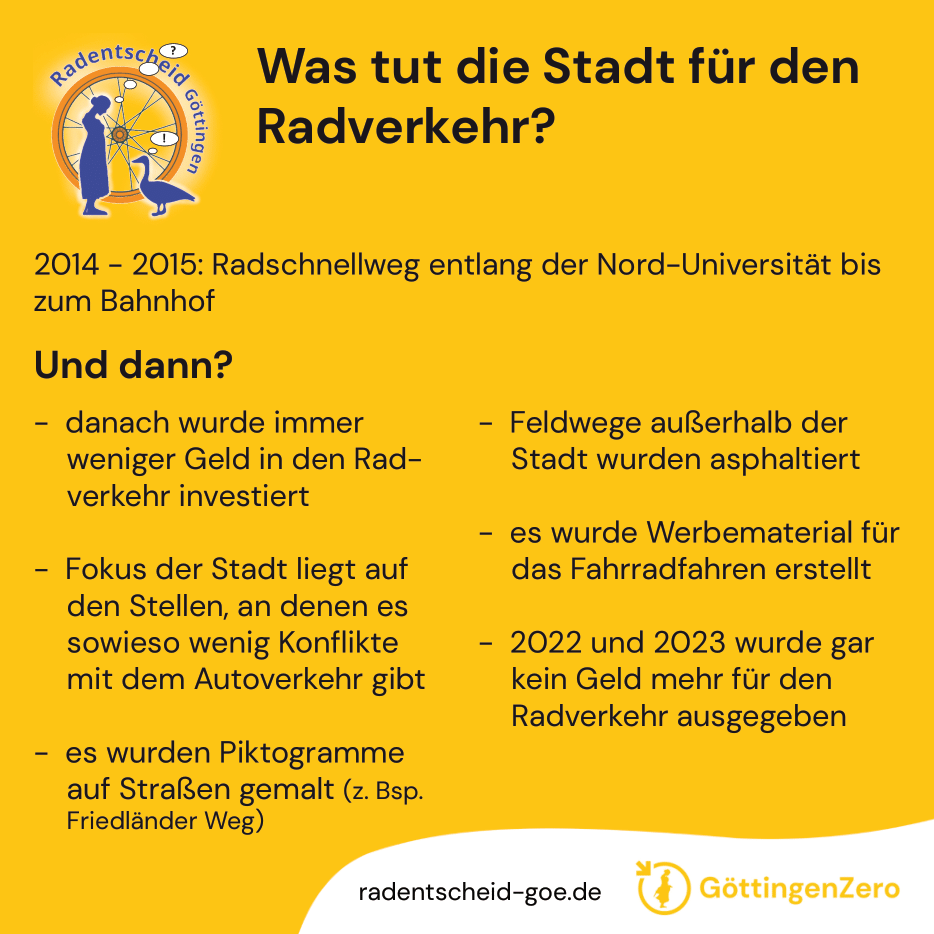 GoettingenZero's tweet photo. Wir haben Eure Fragen zum Radentscheid beantwortet!
Hier findet ihr eine Auswahl der häufigsten Fragen und Unklarheiten.
📷 Weitere FAQs unter https://t.co/8KknYppDuj 

#radentscheid #goettingenzero #Verkehrswende #nachhaltigkeit #fahrradfreundlich #göttingen #europawahl https://t.co/EDOqVAUQ3o