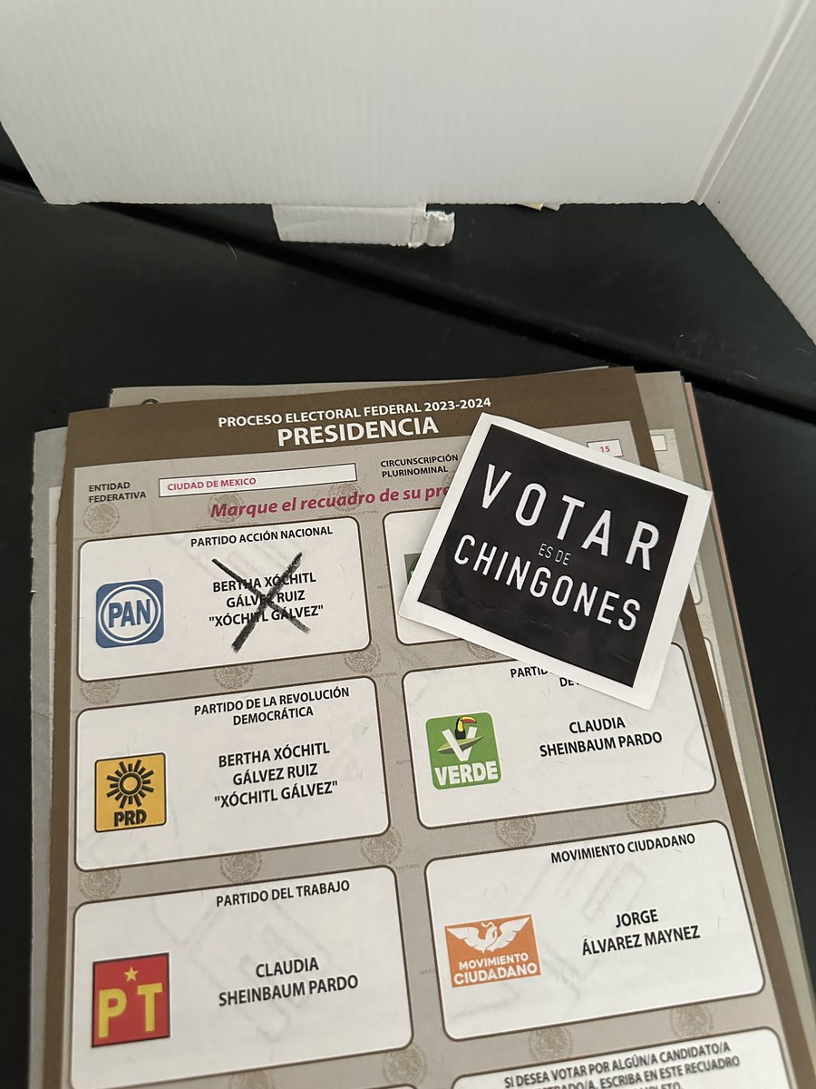 StratCons's tweet image. Listo !!!
#XochitlGálvezPresidenta