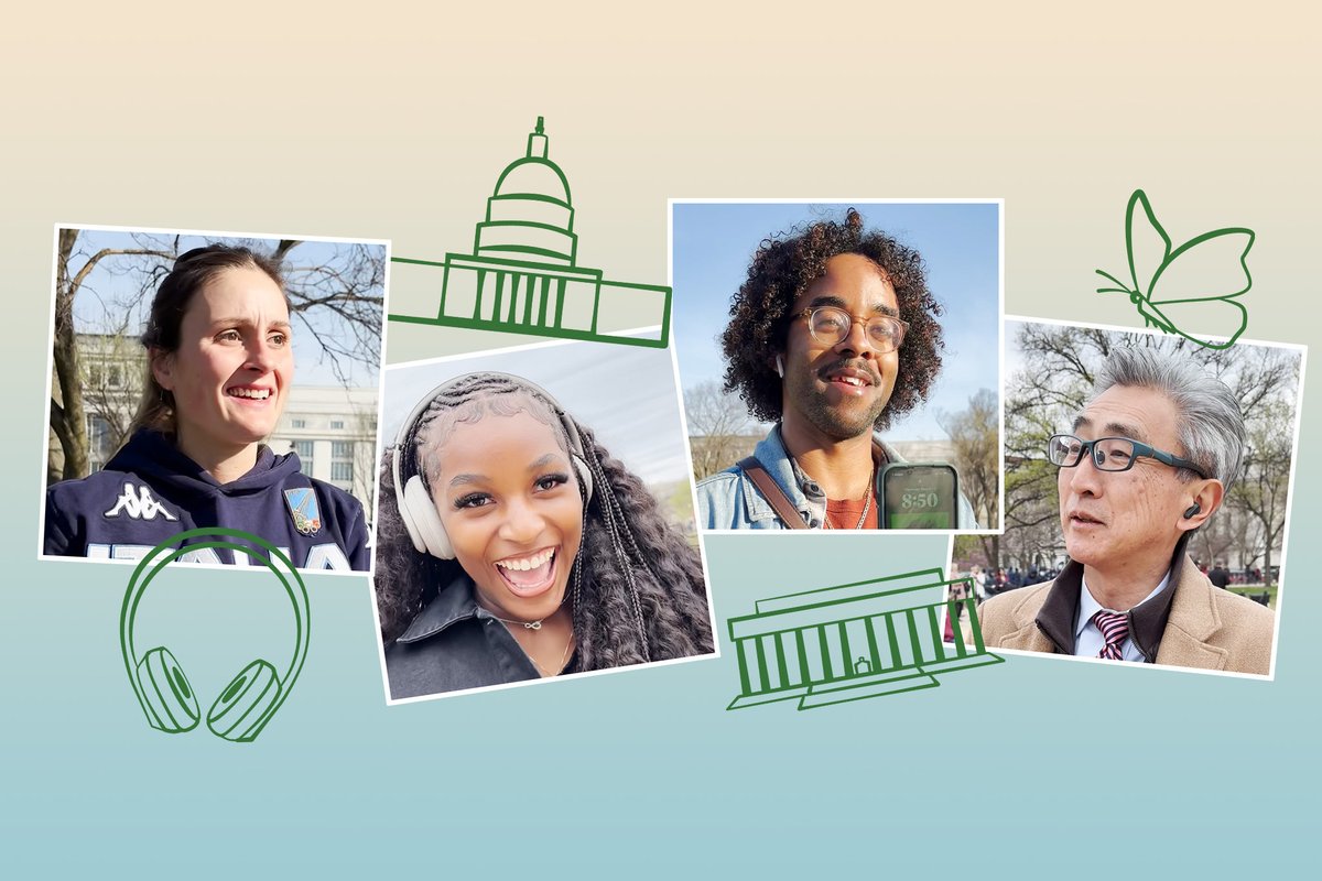 What are you listening to? I went out with <a href="/JoeHeim/">Joe Heim</a> to the National Mall and discovered the internal worlds of people traversing this iconic D.C. space (again, gifted article but consider subscribing): wapo.st/3Ks49JM