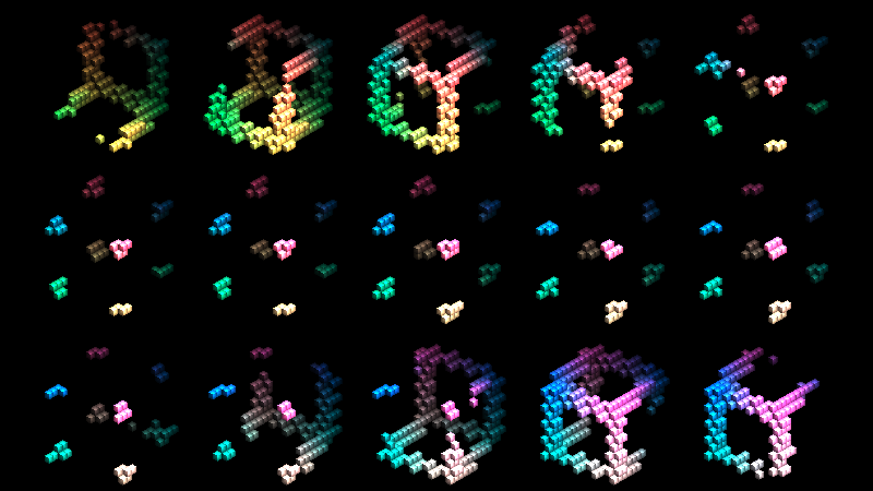 Finally found a way of visualizing 4D space in a manner that makes more sense to my brain. Neighboring grid cells are connected on the W axis.
shadertoy.com/view/MX3GDX