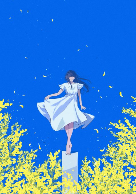 「dress falling petals」 illustration images(Latest)