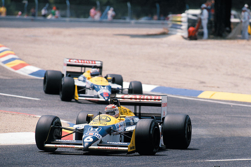Nelson Piquet / Nigel Mansell / GP Paul Ricard 1987. 📸: DPPI #F1