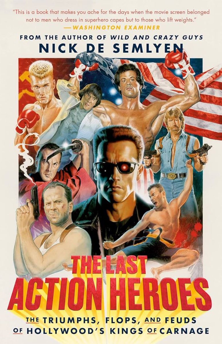 NickdeSemlyen's tweet photo. Paperback of The Last Action Heroes out June 4th in US; June 13th UK. 

4K words of bonus material:

* The eight successors to the action-hero throne 💥 
* Viewing guide to Stallone’s Cobra 🐍
* The story of Crusade, Arnie’s lost epic 🐪
* The greatest action-movie zingers 😎 https://t.co/dhdtt1iPek