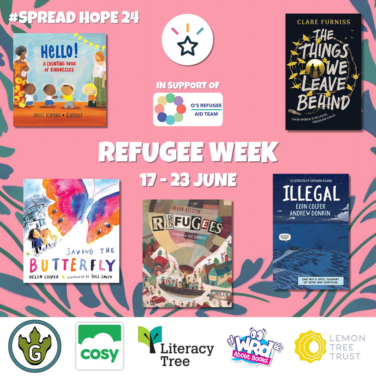 🌱 #SpreadHope24 🌱 Introducing our wonderful collaboration for #RefugeeWeek24 (17 - 23rd June) in support of @o_refugee ❤️ 📣 Help us spread the word! 🤩 5 incredible titles 🎁 Stunning book boxes for just £14.95 inc. postage: vipreading.co.uk/product/refuge… 🎥 Author videos 🆓