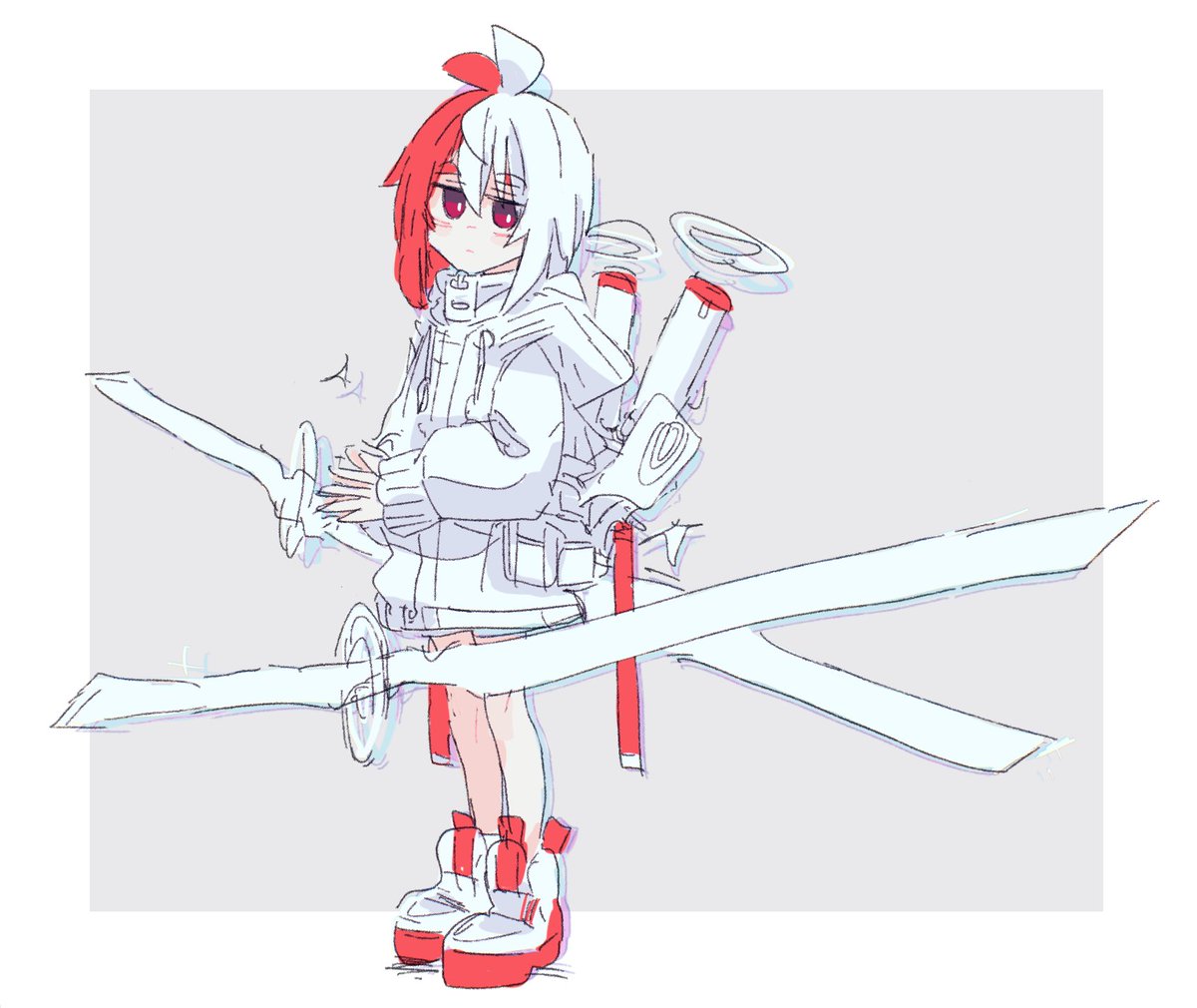 「」|菓しおりのイラスト