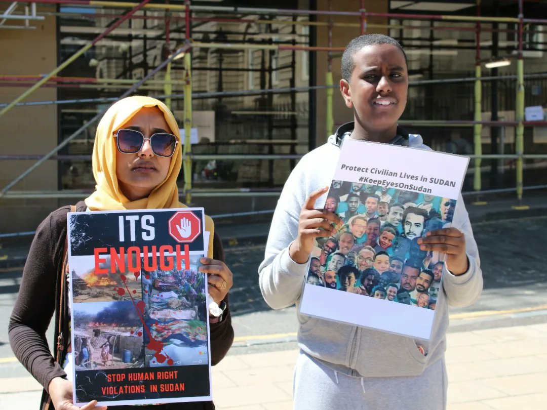 SudanScotland's tweet photo. Some pictures from Stand for Sudan yesterday in Edinburgh #KeepEyesOnSudan https://t.co/is3gElHpDT