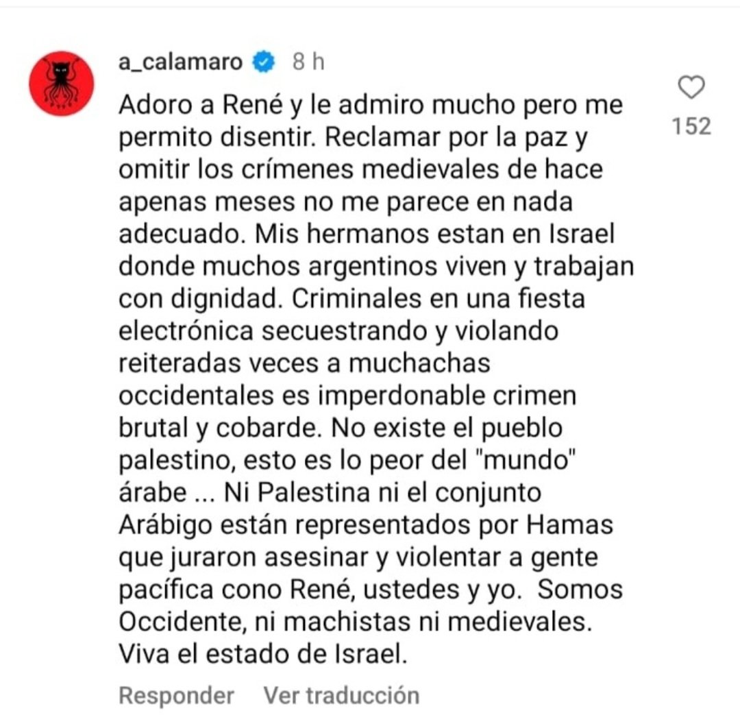 OPetinatti's tweet photo. Residente escribió una canción para Palestina y Andres Calamaro le respondió con una exquisita carta.
Calamaro sabe de que habla, no solo en sus canciones. @calamarooficial https://t.co/m3T2FyxyA8