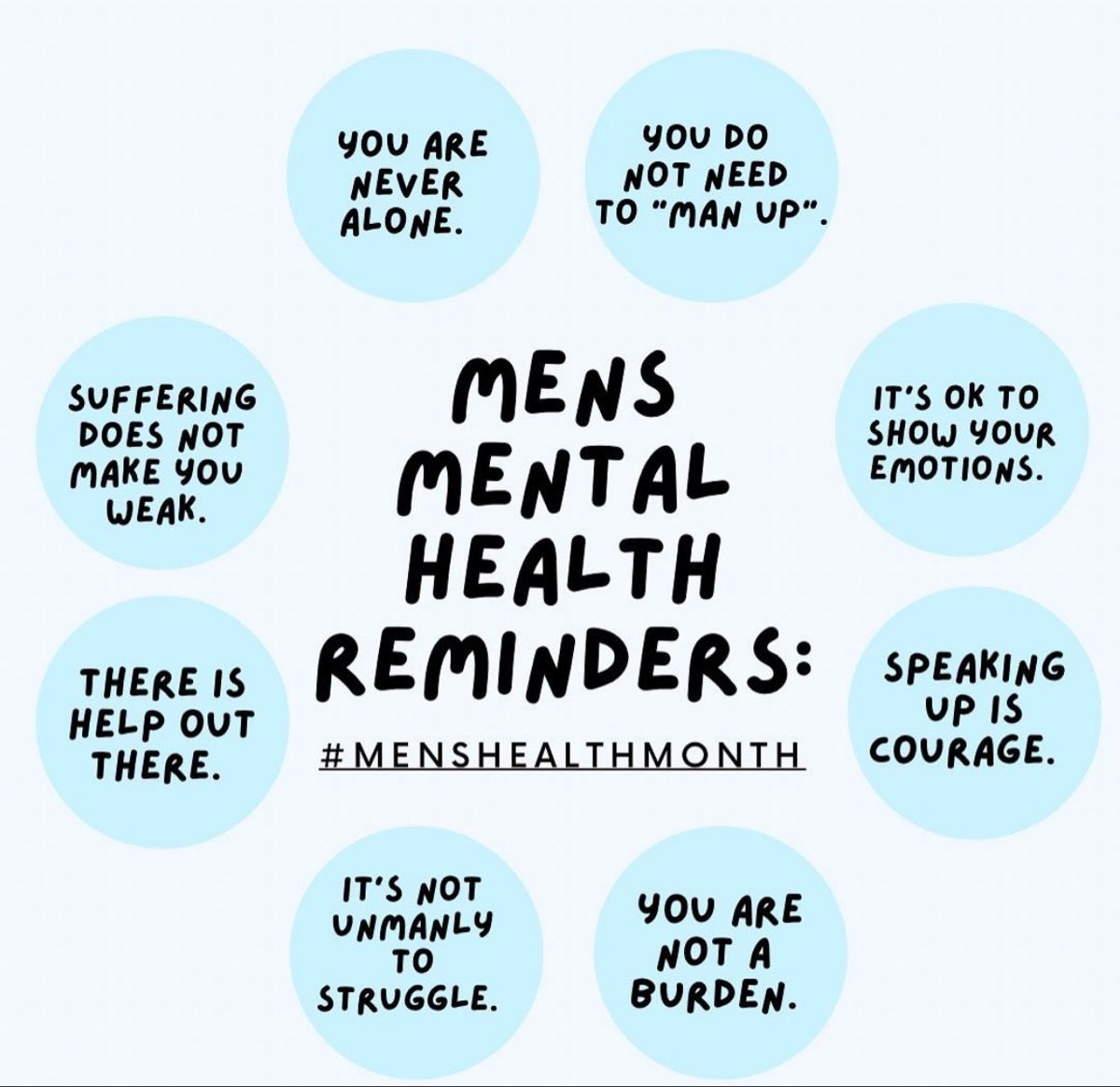 Mrsdmiills's tweet photo. While it isn’t talked about, and seems to be forgotten this month, Mens Mental Health matters! Remember, you’re not alone and you are not a burden. It’s OK not to be OK, just don’t stay there too long. 🩵 #MensHealthMonth #MensHealthMatters https://t.co/xoUYhCGbn6