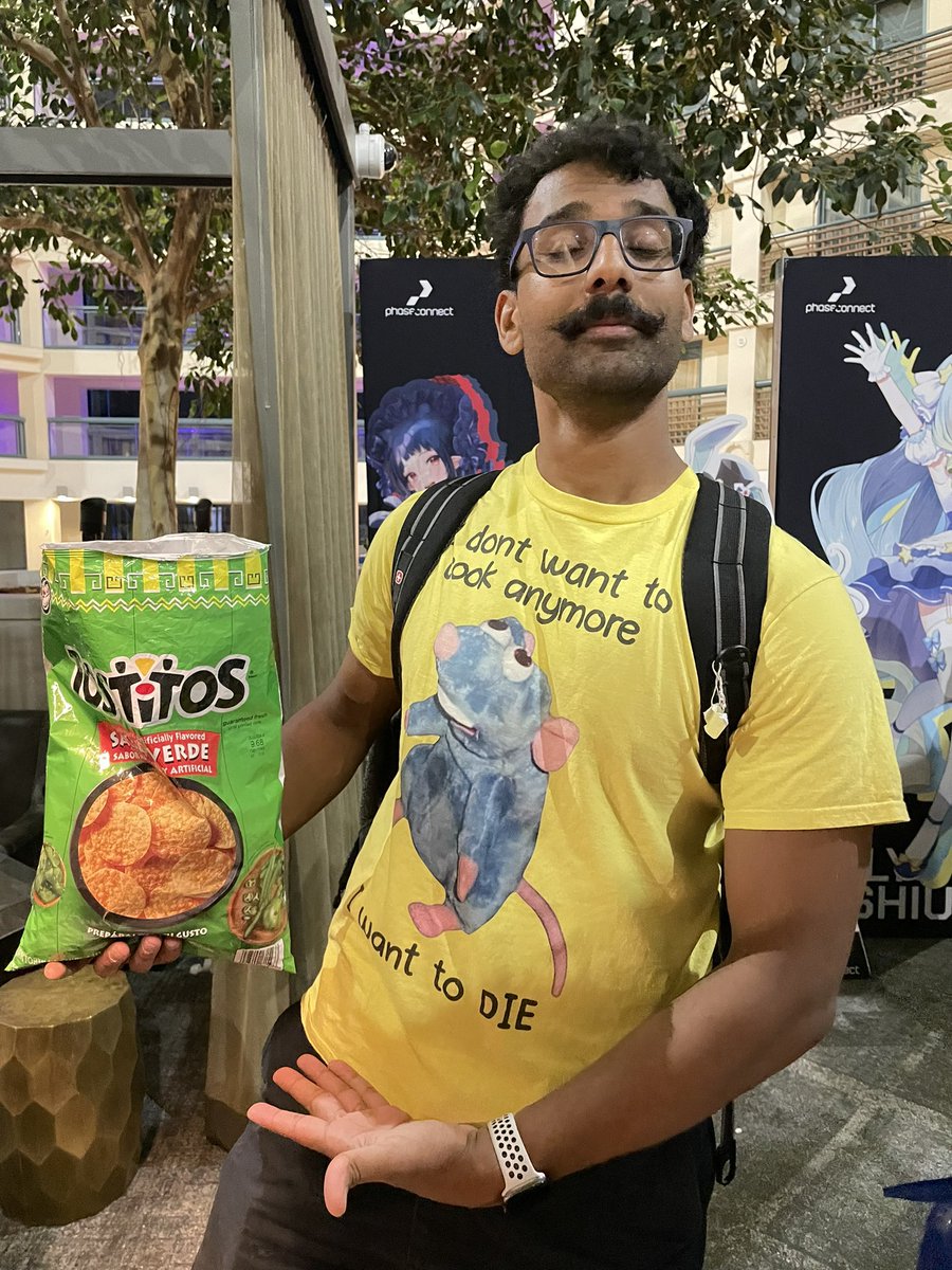 SO87SOUND's tweet photo. Thankyou for the Tostitos Dhruv
#offkaiexpogen3 #offkai https://t.co/rrnoHoTtHk
