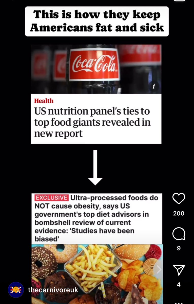 In other news, cigarettes good, thingamsmbobs safe+effective, sugar fine but natural fats bad, red meat, cholesterol bad, six meals a day, UPF fine, endless fu_king propaganda/lies. 

From soulless business+ experts/ dead inside. Why did listening to them become a thing in 2020?