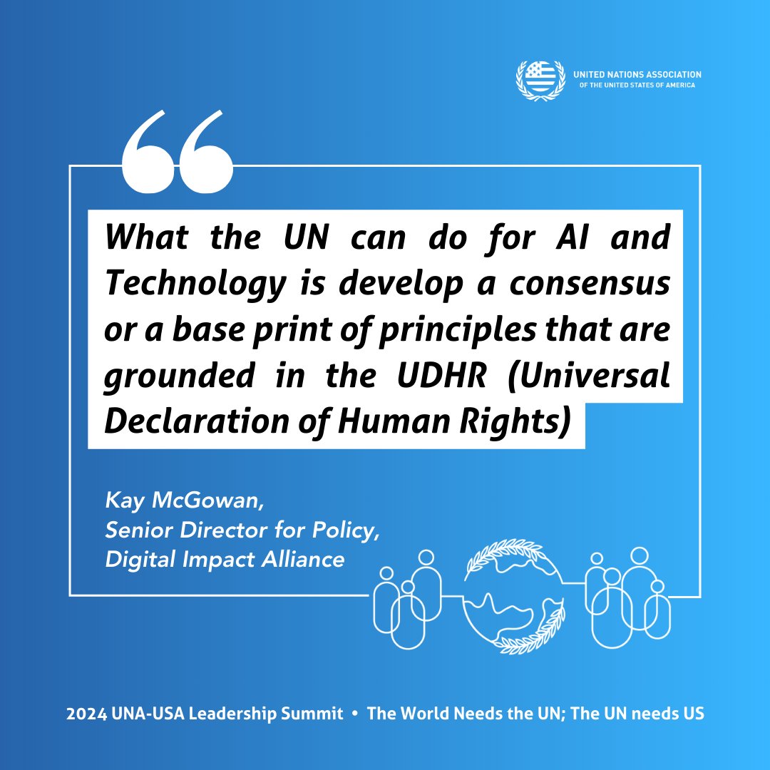 A successful Pact for the Future: Future of Digital Cooperation, Science, Innovation, and Technology Session! Thank you to Zaki Barzinji <a href="/zbarzinji/">Zaki Barzinji</a> from @aspendigital and Kay McGowan <a href="/KMcGowan/">Kay McGowan</a> from the Digital Impact Alliance.