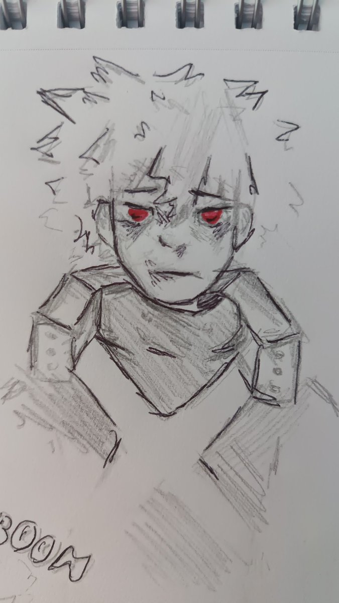 arxtrhy's tweet photo. #bakugo sketch as promised for a drawing 
#katsukibakugo #mha #mhaseason6 #art #bakugoart https://t.co/8bAruuBPMS