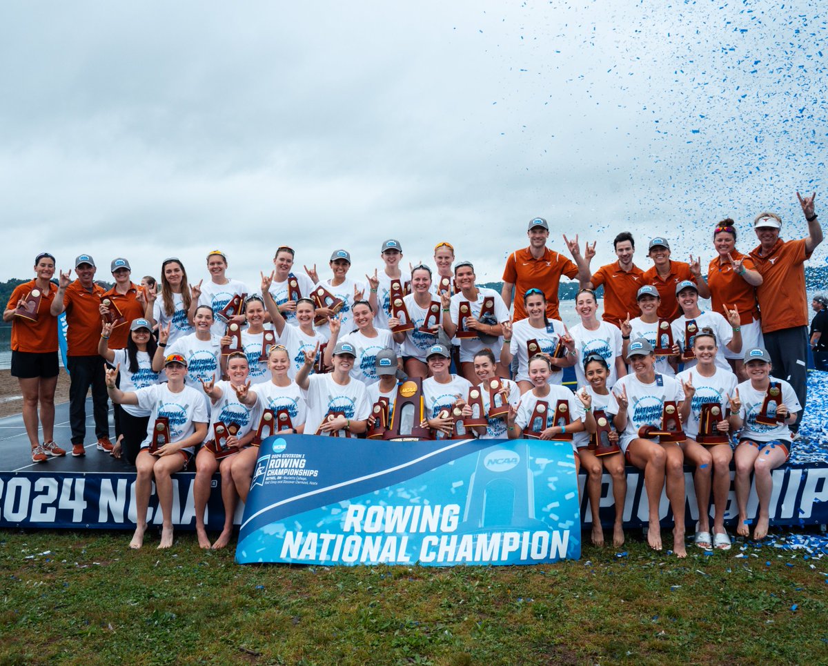 TexasRowing's tweet photo. bring on the confetti 🏆🤘 https://t.co/f3WlTyzKlI
