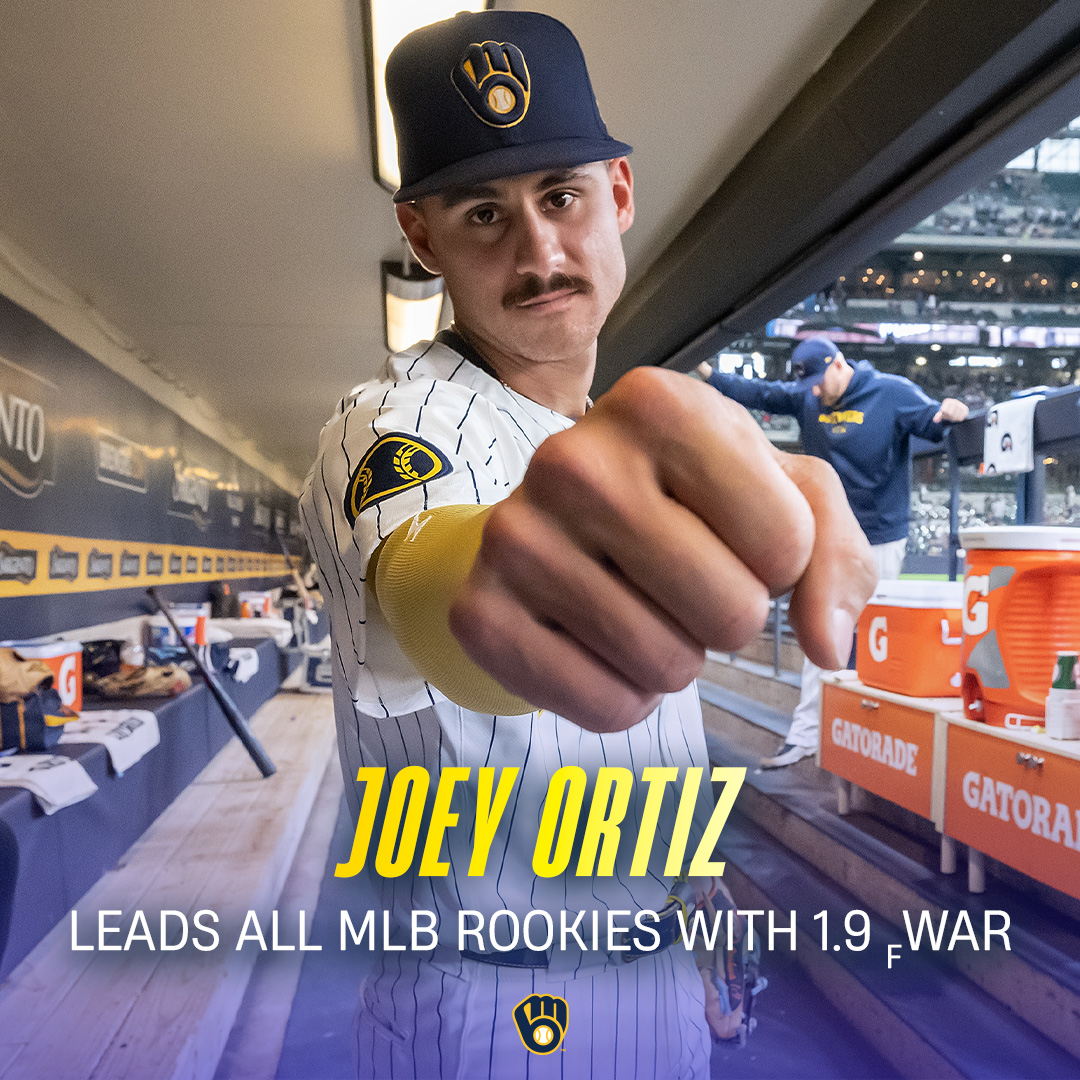 Brewers's tweet photo. Knucks if you're part of the Joey Ortiz fan club https://t.co/ltMVry0xod