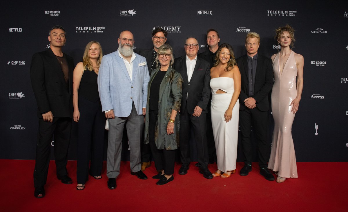 What an honour being nominated for a CSA this week alongside my dear @SalvaTonio and getting to celebrate the <a href="/SlasherSeries/">Slasher</a> Best Drama nom with our amazing team!! ❤️ <a href="/TheCdnAcademy/">The Canadian Academy</a>