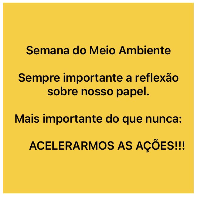 PDTPetroni's tweet photo. Semana do Meio Ambiente.

Importante para refletirmos sobre nosso papel.

Mais importante: 

ACELERARMOS AS AÇÕES!!!

#logisticareversa
#desenvolvimentosustentavel 
INSTITUTO REVER https://t.co/uhaVWRVsiH