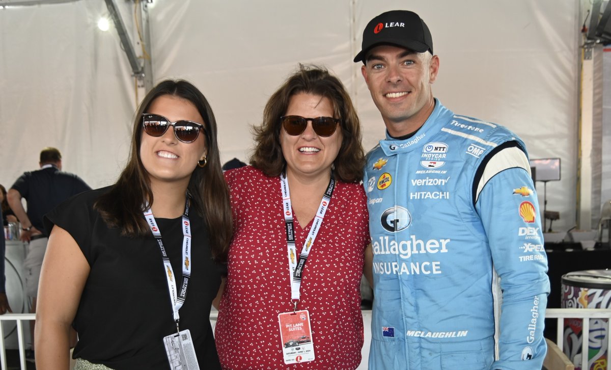 LearCorporation's tweet photo. We caught up with @smclaughlin93 ahead of today's race at the @DetroitGP! It's a privilege to support such a talented driver, and we're cheering him on to victory! 🏁🏎️ #LearRevsUp #TeamPenske #DetroitGP https://t.co/1eJWVtgUBb