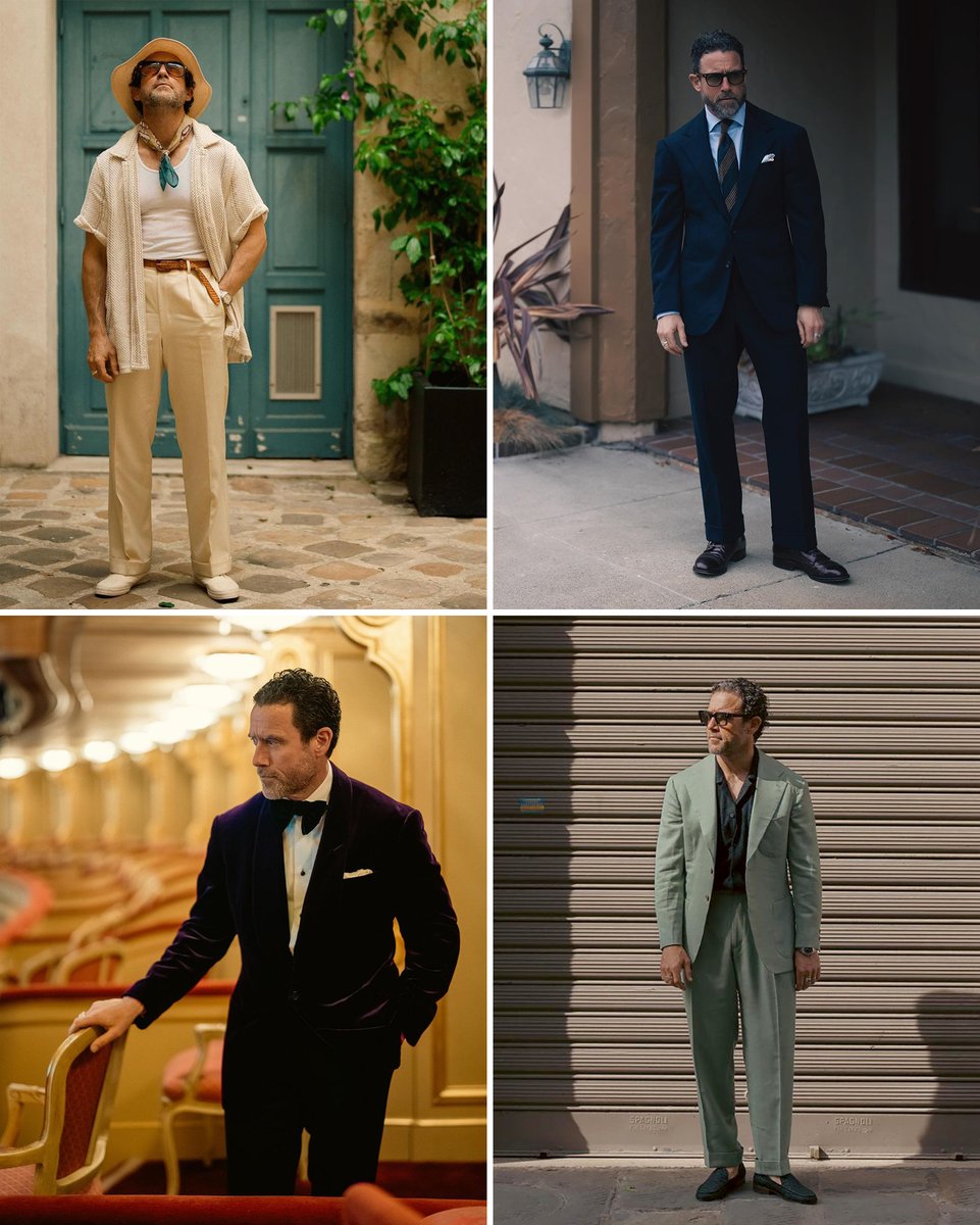 dieworkwear's tweet image. Men worry that wearing a larger suit will make them look "old" or sloppy, but this is only because they have limited experience with tailoring. Here are some photos of athletic figures wearing cuts that are flattering, youthful, and stylish.