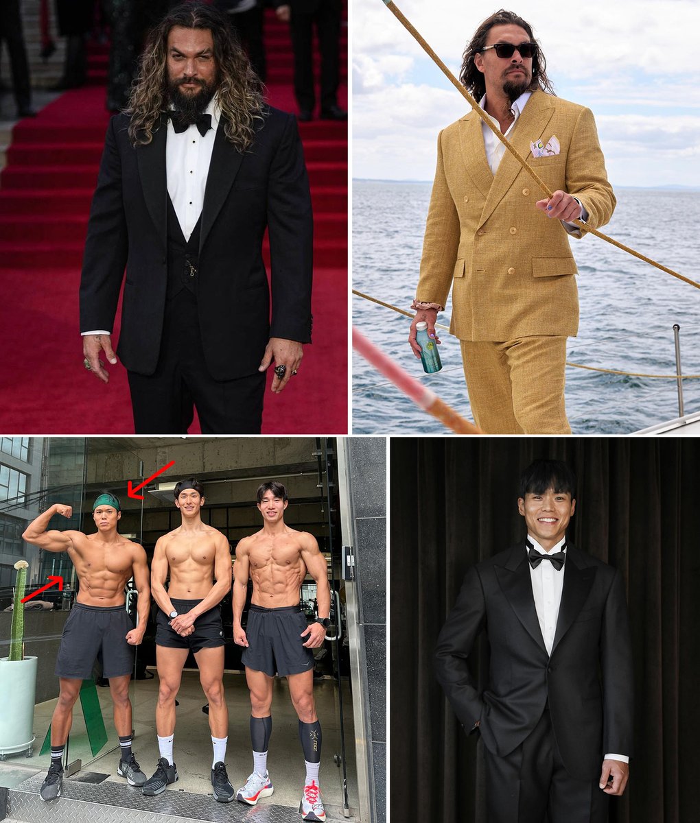dieworkwear's tweet image. Men worry that wearing a larger suit will make them look "old" or sloppy, but this is only because they have limited experience with tailoring. Here are some photos of athletic figures wearing cuts that are flattering, youthful, and stylish.