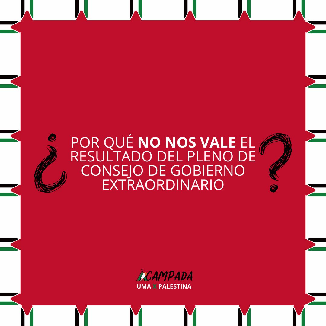 Acampada Málaga x Palestina tweet media