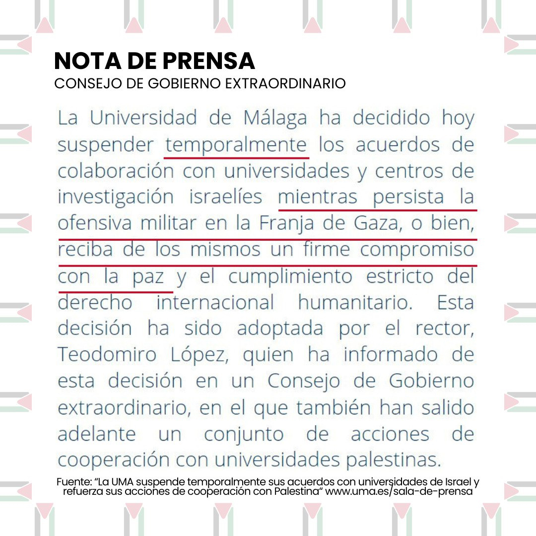 Acampada Málaga x Palestina tweet media