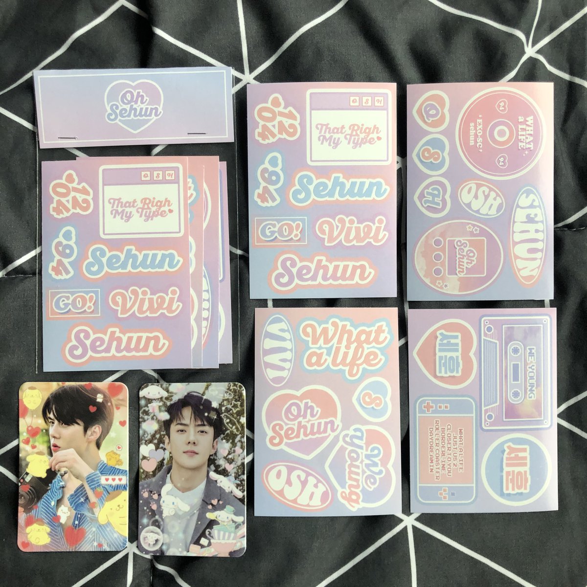 mintpscr's tweet photo. ⭐️พร้อมส่ง Sticker set (die-cut)💞
ลายนี้เหลืออยู่แบบละนิดหน่อยค่ะ
 ลดเหลือ 50฿/set (แถมการ์ด1ใบนะคะ)

❣️นัดรับหน้าคอนได้ทั้ง2วันค่า #ตลาดนัดEXO
#BBHLonsdaleiteinBKK #LONSDALEITEinBKK  #2024BAEKHYUNASIATOURINBKK https://t.co/O0O521RHOQ