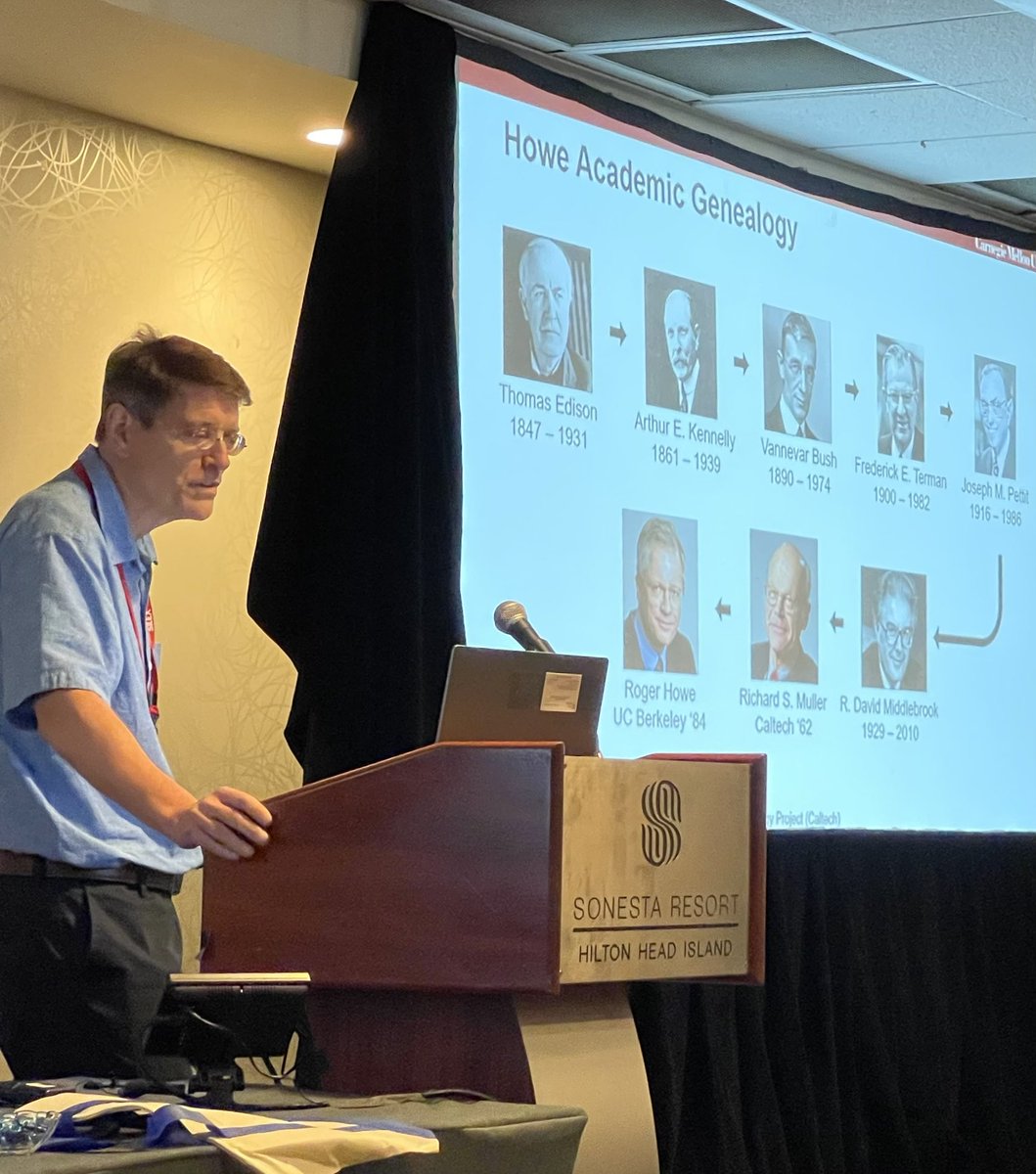 sunnysdesk's tweet image. At my PhD advisor Professor Roger T. Howe’s retirement celebration.
Mike Judy spoke about the impact Roger Howe had on surface #micromaching and Gary Fedder spoke about Roger’s geneology tracing back to Edison 🙏❤️
#MEMS #inertial ⁦@UCBerkeley⁩ 
⁦@Stanford⁩