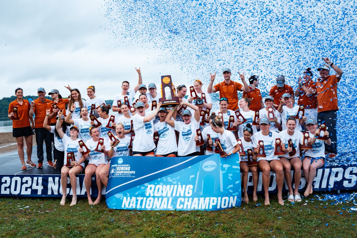 TexasRowing's tweet photo. bring on the confetti 🏆🤘 https://t.co/f3WlTyzKlI