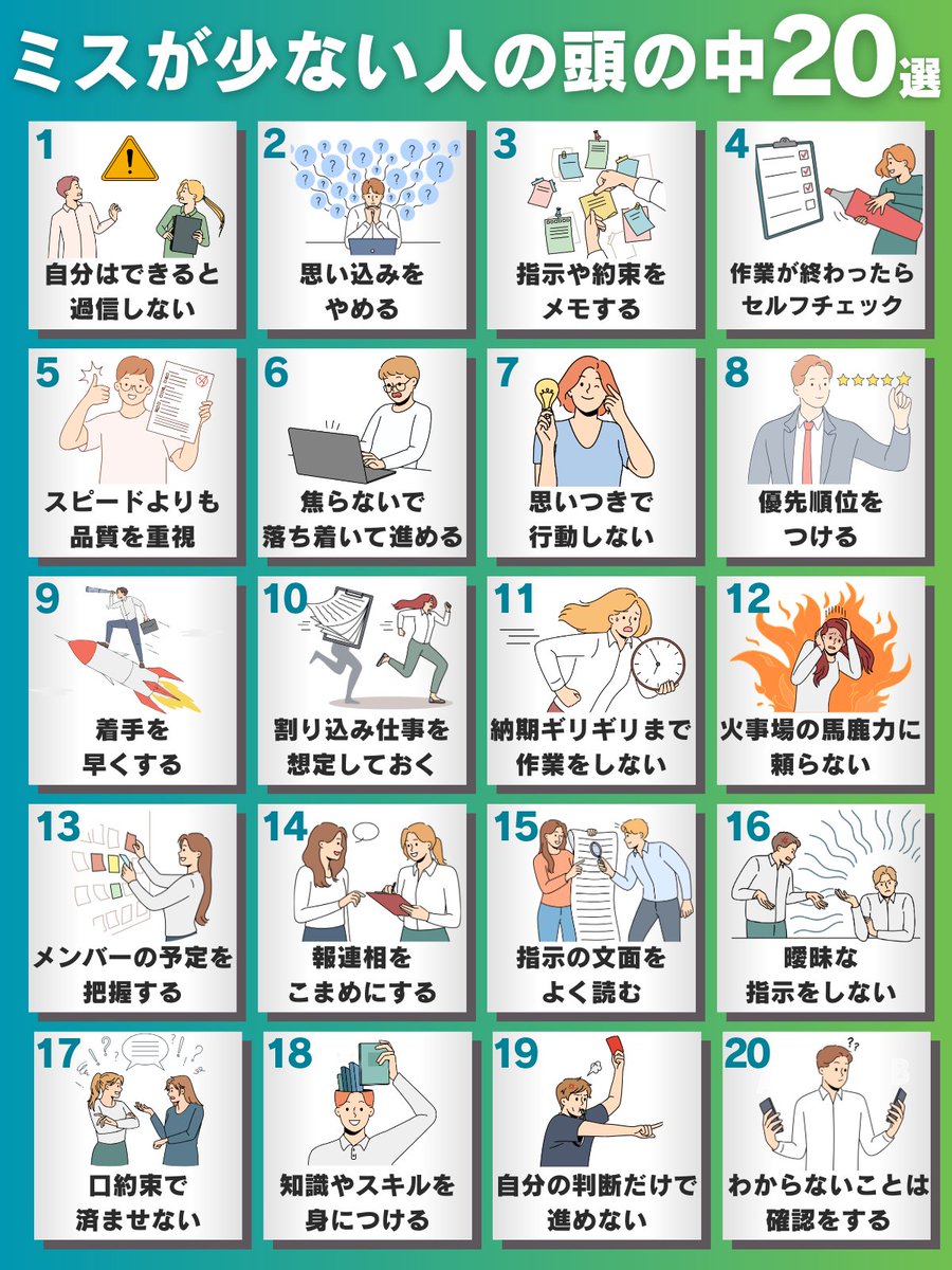 これ意識したら、ミスが減ります
