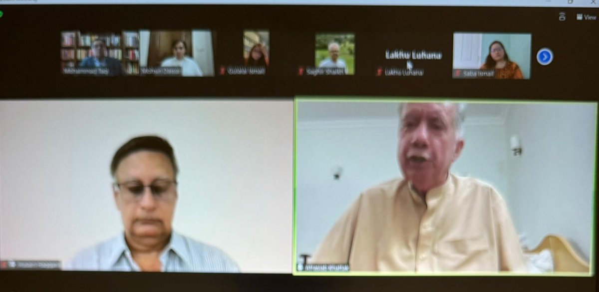 ForumSaath's tweet photo. 🔴 #ALERT Afrasiab Khattak @a_siab addressing @ForumSaath Core Committee virtual meeting. Discussion focuses on continuing decline of human rights and civil liberties in Pakistan. https://t.co/cx3CwSq3Hi