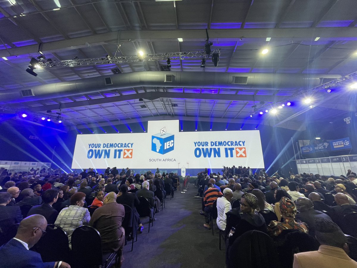 ActivateZA's tweet photo. It’s a full house tonight at the national Results Operations Centre (ROC) in Midrand, follow us as we share with you updates from the floor. #ElectionResults #SAElections24 #ACD https://t.co/IWyuyFZuXj