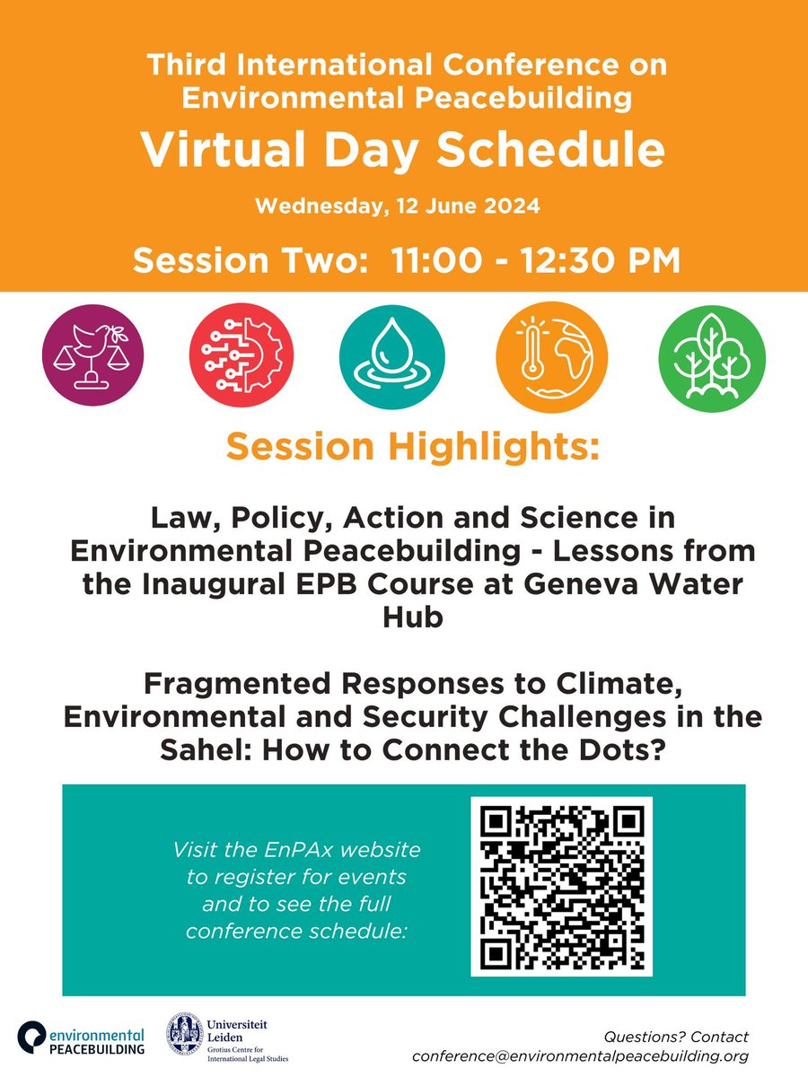 Session 2, from 11-12:30PM, of the Virtual Day includes two events. Use the QR code below for more information and to register.