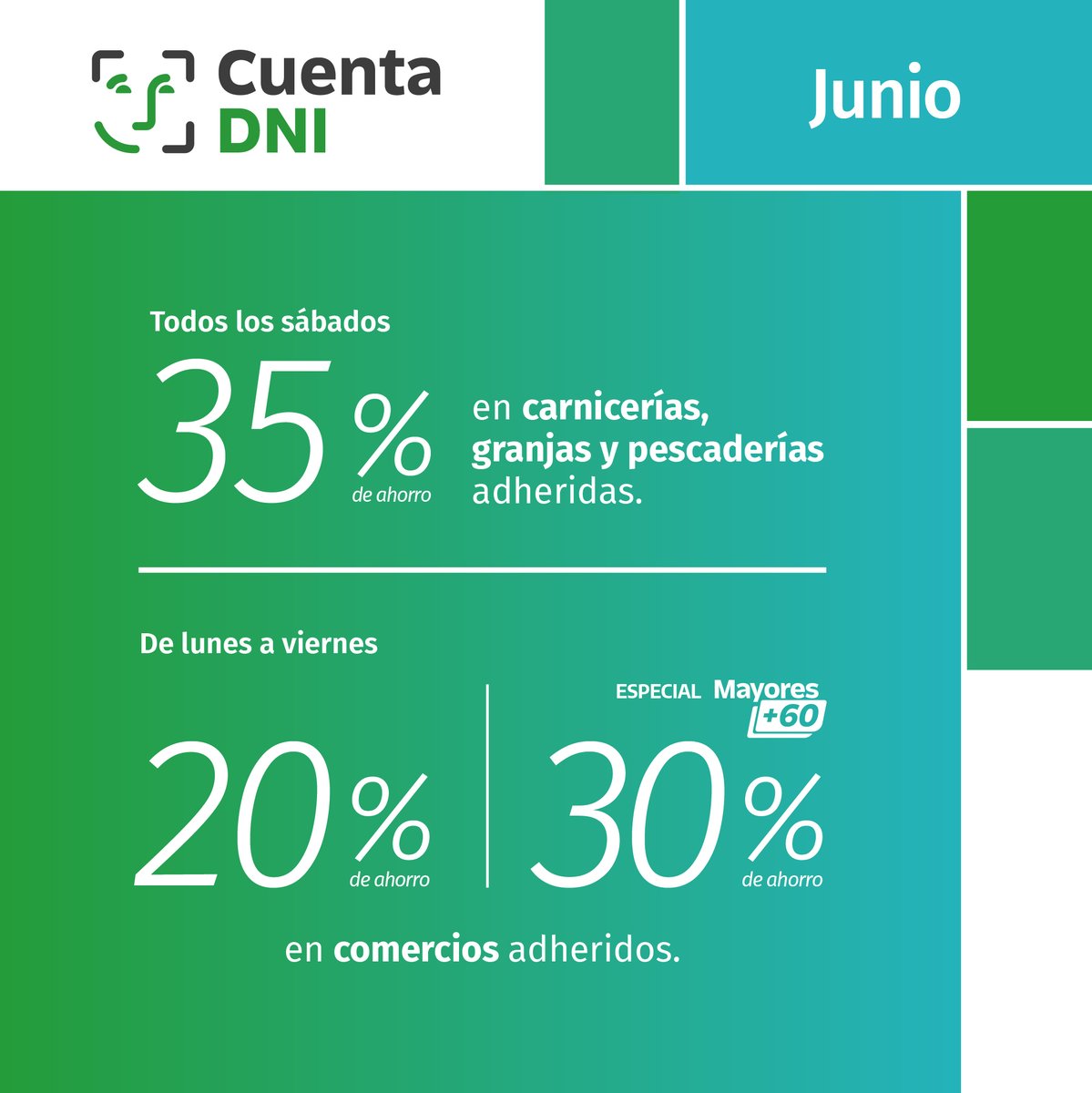 Kicillofok's tweet photo. ¡Llegaron los nuevos beneficios de #CuentaDNI para junio!

👉 Aumentamos el tope de reintegro semanal en carnicerías y ferias y sumamos uno para la compra de garrafas.

A través de nuestra banca pública seguimos impulsando la actividad y acompañando a las familias bonaerenses 💪

➡️ Conocé más novedades en https://t.co/RUF0d2jlWr