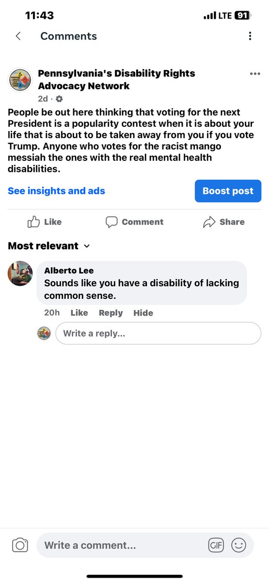 Alberto Lee enjoys being a abusive cyberbully on Fakebook towards people with physical and mental health disabilities via ableism. This man enjoys bullying people with disabilities bc they dont agree with him on the same political level. Real mature!facebook.com/alfonso.leo.16…