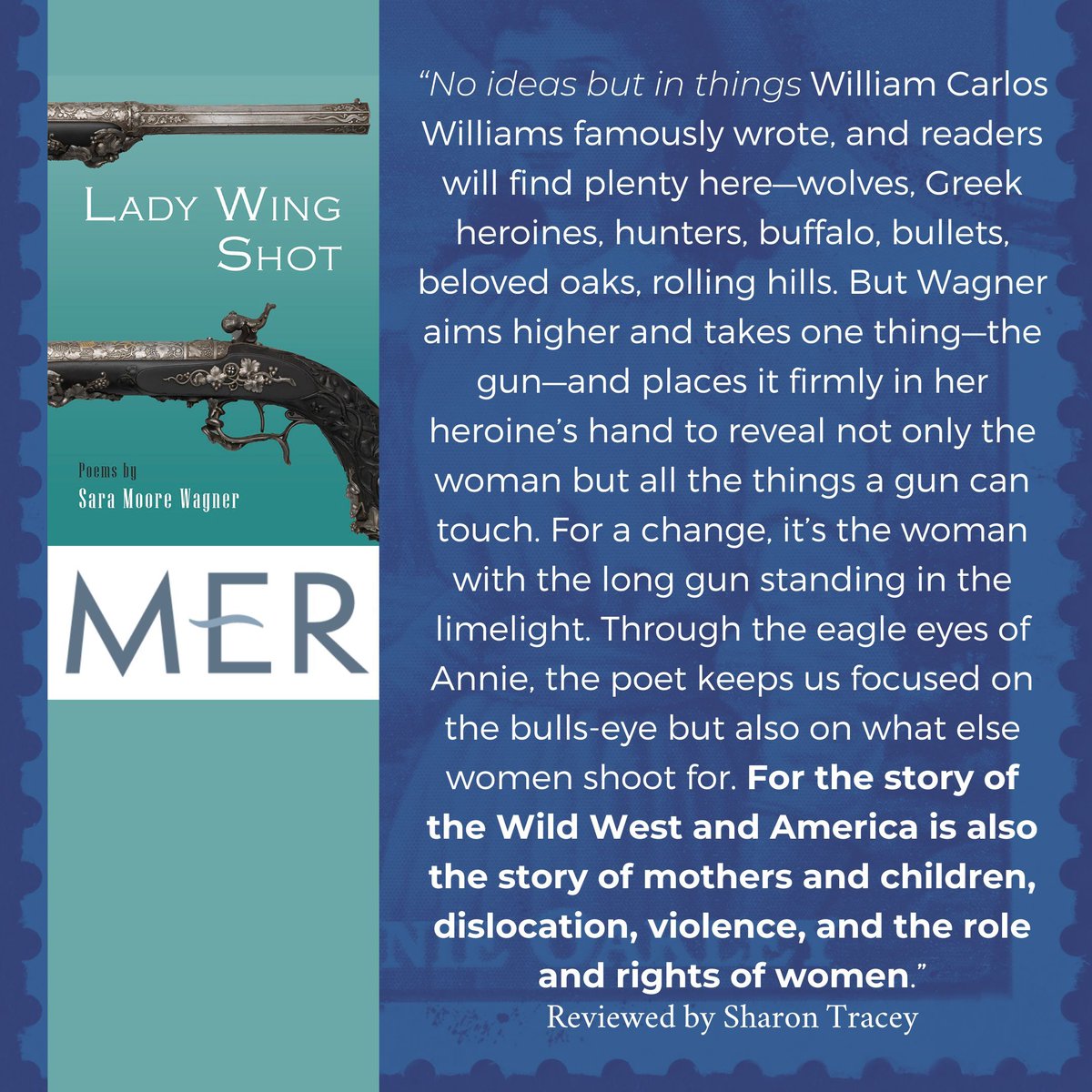 Combing this review of Lady Wing Shot line. by. line. ⭐  'engaging,' 'forceful and full of metaphor,' Sara Moore Wagner's third is a gem. Huge thanks to Sharon Tracey for such a thoughtful review in @merliterary