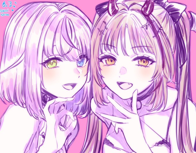 「heterochromia smile」 illustration images(Latest)