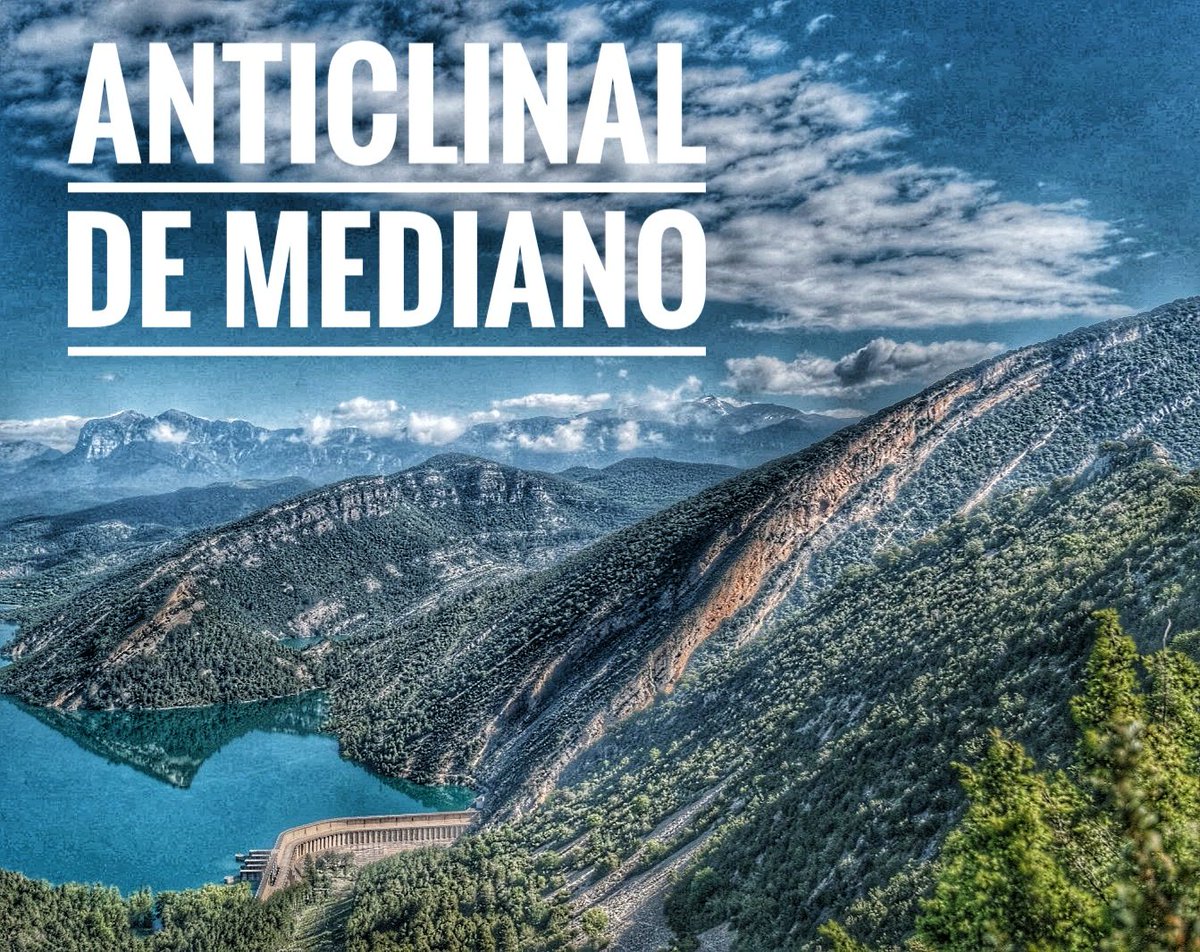 RutSotMar's tweet photo. 🌈El #anticlinal de Mediano en el @SobrarbeGeopark, enclave único 🌍 para observar cómo creció el Pirineo y formó la cuenca surpirenaica, tocar turbiditas rellenando cañones de talud eocenos y sedimentos que sufrieron el máximo térmico del límite Paleoceno-Eoceno @IGME1849 https://t.co/uQquLeqy1N