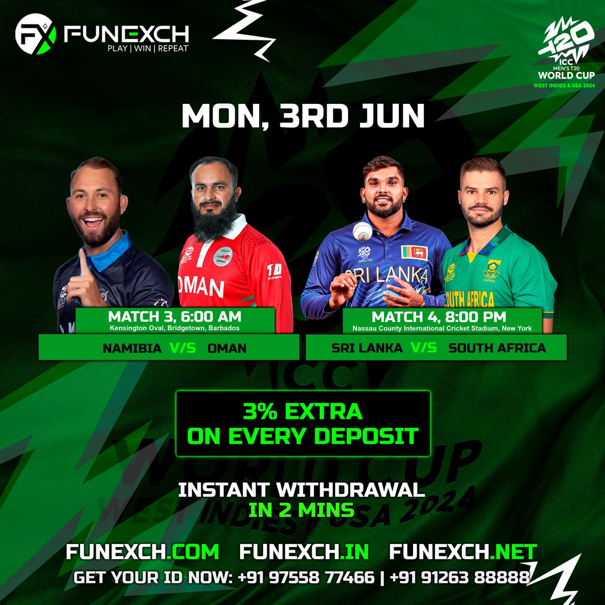 funexchofficial's tweet photo. FunExch, India's #1 gaming platform! 🇮🇳

✨ Immerse yourself in 1000+ live casino games, from classics to thrilling new releases.

Plus, enjoy a 3% bonus on every deposit - more bang for your buck! 🤑

📲 Auto Register 👇
🌐 https://t.co/eTLH2xoLgw https://t.co/1fuvBS1ZSj