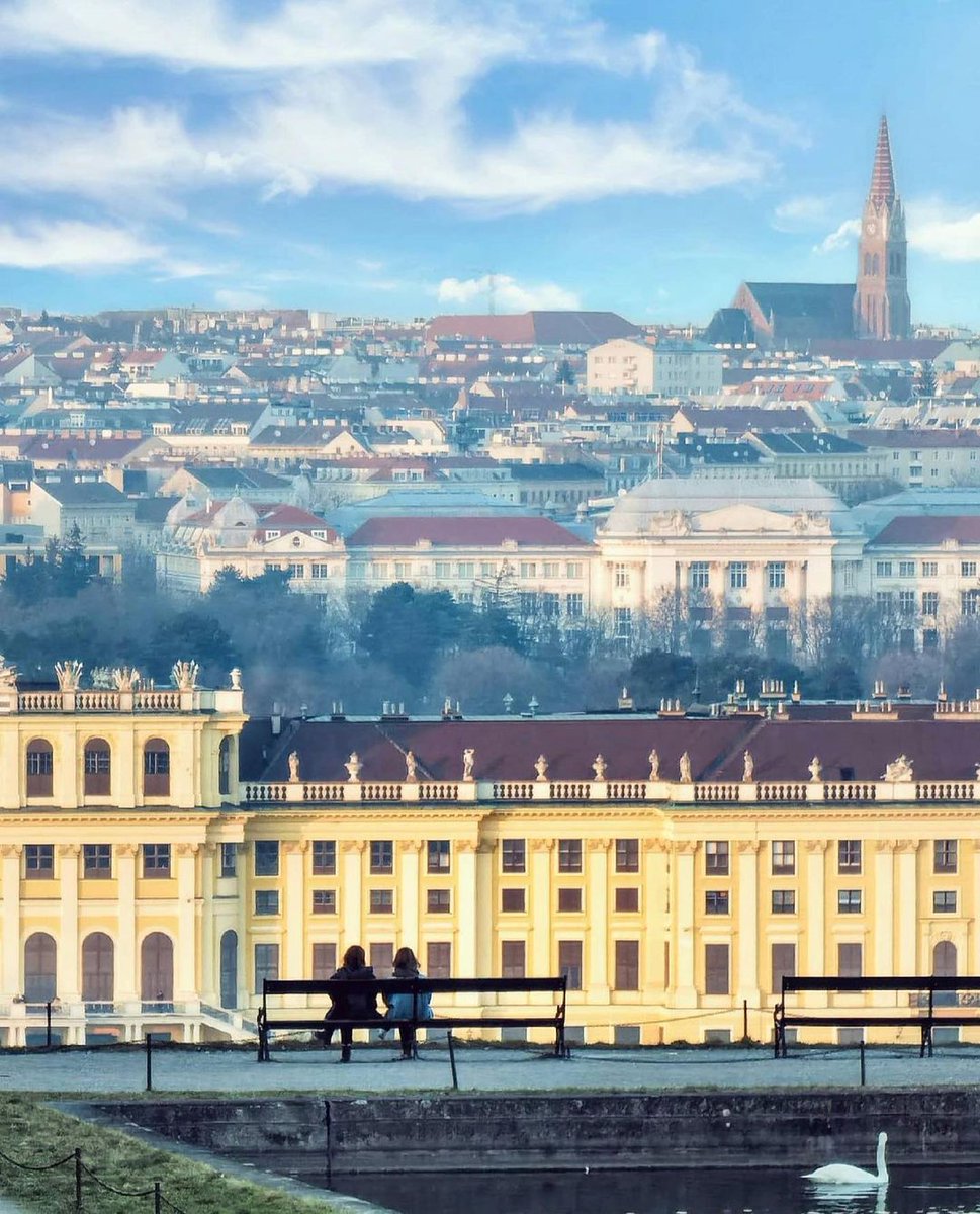 Vienna, Austria 🇦🇹 Panaromic views of the city of Vienna and the Schönbrunn Palace can be found from this observation platform at the Vienna Gloriette. 📸 vienna_alexxandra