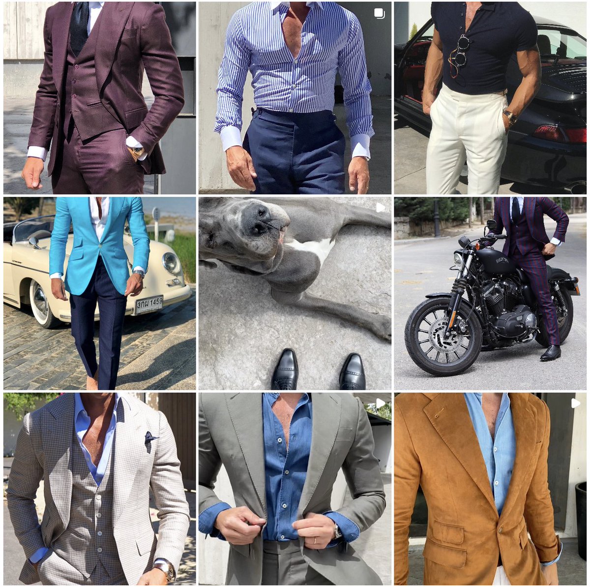 dieworkwear's tweet image. Here is an easy way to dress better: if the photos on the left look good to you, always do the opposite of your instinct. This will, on average, lead you to better decisions.