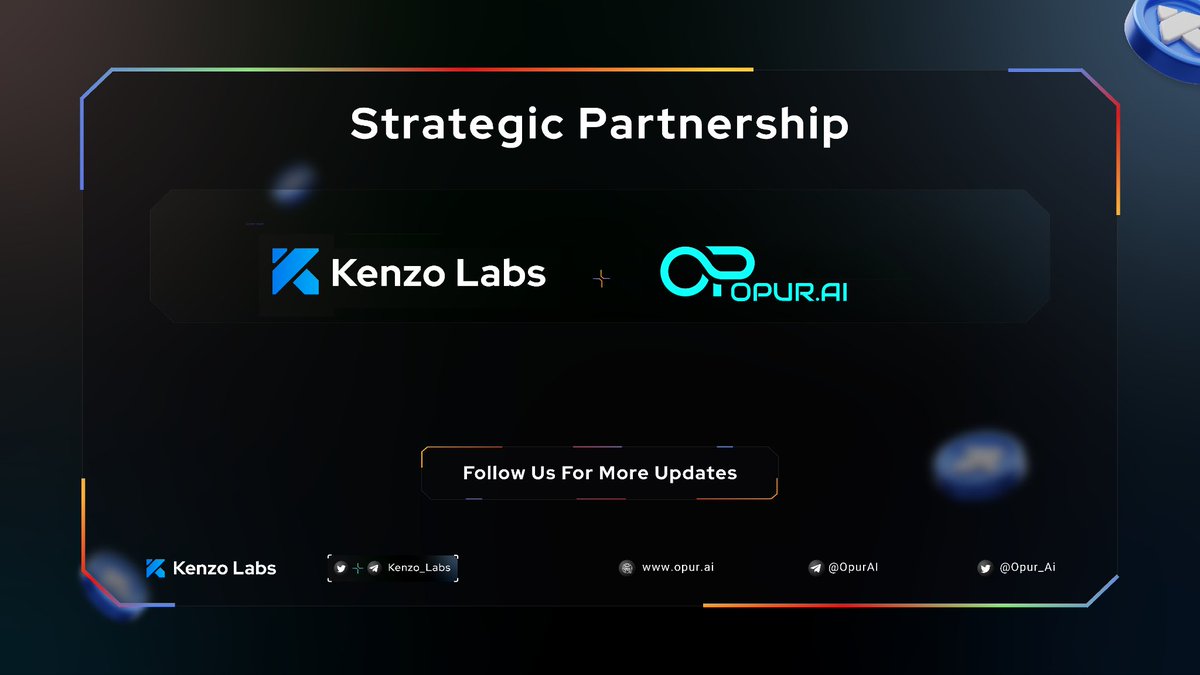 Kenzo_Labs's tweet photo. 🔈 We are pleased to announce our new partnership with @Opur_Ai ✨

Opur Al is a platform designed to provide investors with powerful security tools for smart contract auditing and management. Our mission is to simplify blockchain security, making it accessible and user-friendly for everyone.

Let’s Keep Building Together 🔥