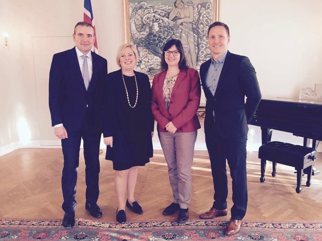 Sending congratulations to Halla Tómasdóttir, who has been elected as Iceland's next president, and her husband Björn Skúlason. The big adventure will begin on August 1 and I know Halla &amp; Björn will serve the nation with dignity.