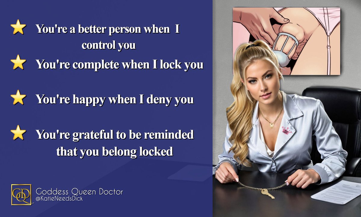 Just a reminder that locking shrimp dicks is not cruel - it’s an act of kindness.
I know all my subs understand this and are grateful to me.
Make sure you say thank your key holder every day.