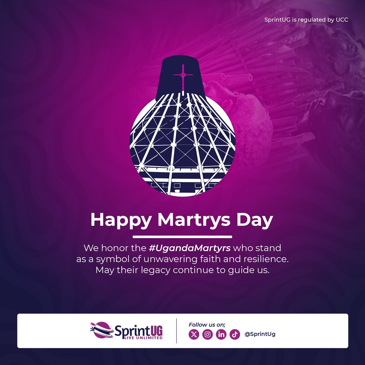 We pay tribute to the Uganda Martyrs, whose unwavering faith and resilience inspire us. May their enduring legacy continue guiding our paths.

#MartyrsDay2024 #LiveUnLimited